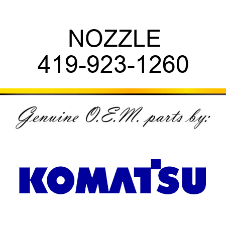 NOZZLE 419-923-1260