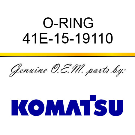 O-RING 41E-15-19110