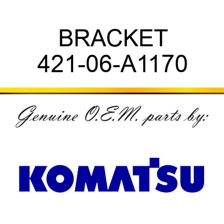 BRACKET 421-06-A1170