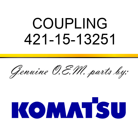 COUPLING 421-15-13251