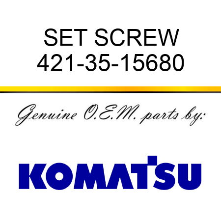 SET SCREW 421-35-15680