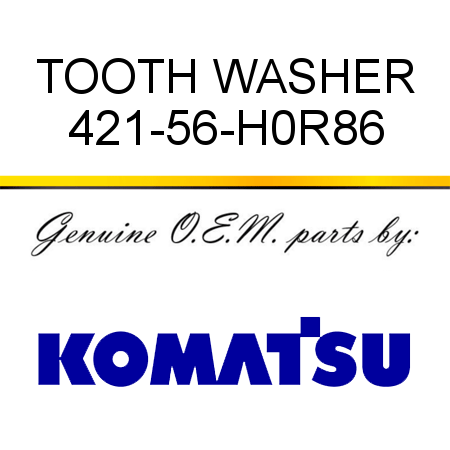 TOOTH WASHER 421-56-H0R86
