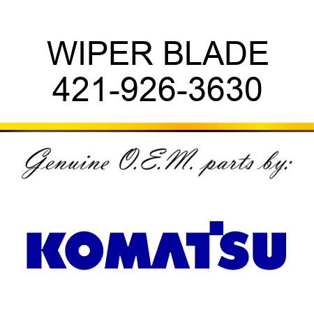 WIPER BLADE 421-926-3630