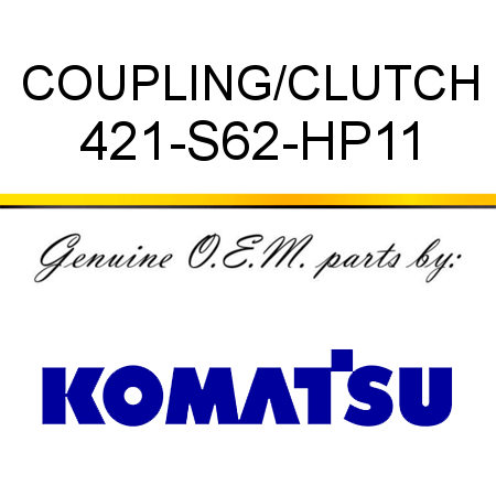 COUPLING/CLUTCH 421-S62-HP11
