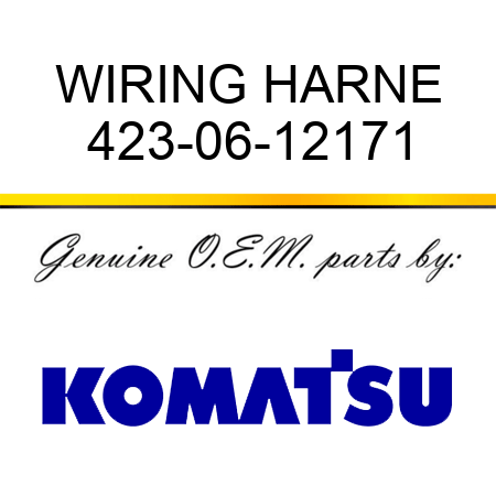 WIRING HARNE 423-06-12171