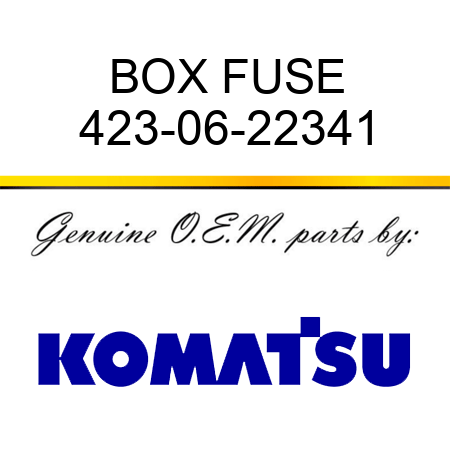 BOX, FUSE 423-06-22341