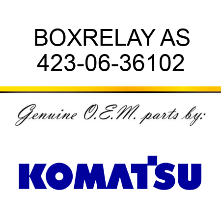 BOX,RELAY AS 423-06-36102