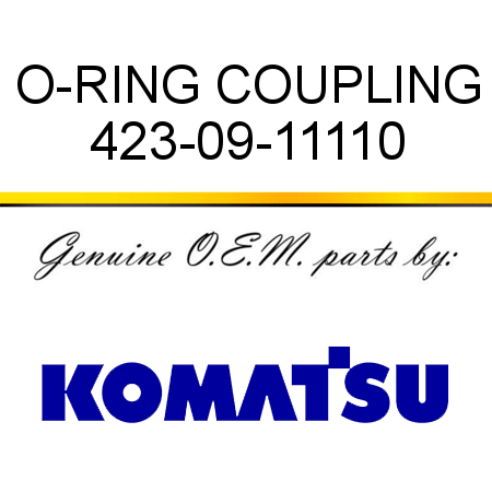 O-RING, COUPLING 423-09-11110