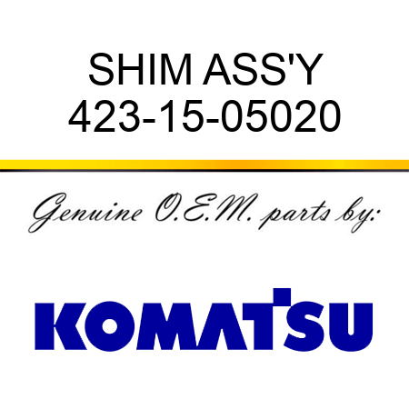 SHIM ASS'Y 423-15-05020