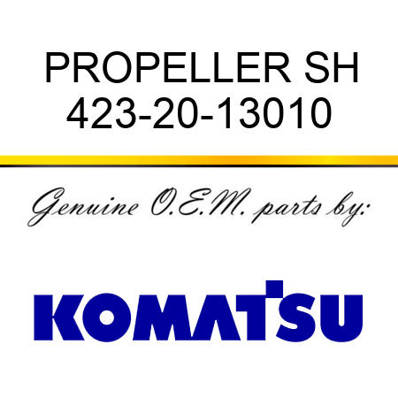 PROPELLER SH 423-20-13010