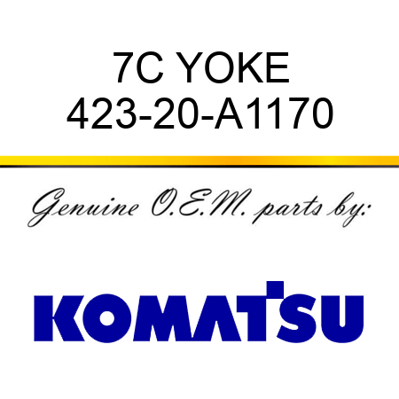 7C YOKE 423-20-A1170