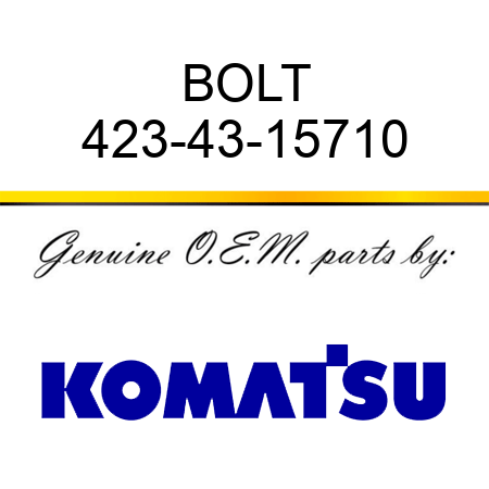 BOLT 423-43-15710