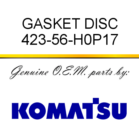 GASKET DISC 423-56-H0P17