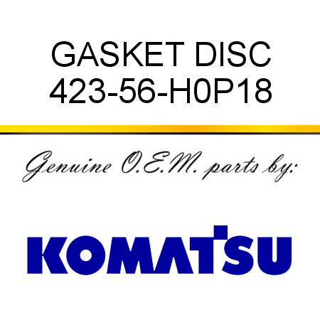 GASKET DISC 423-56-H0P18