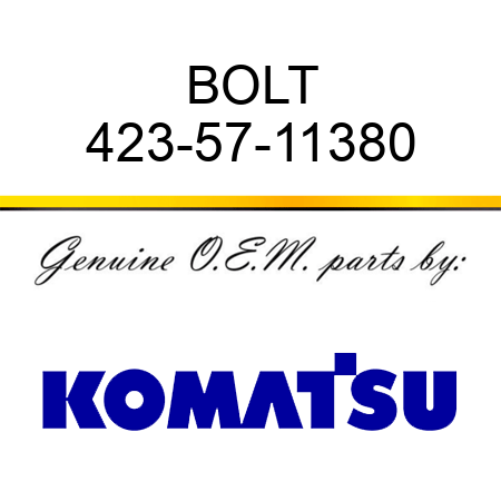 BOLT 423-57-11380
