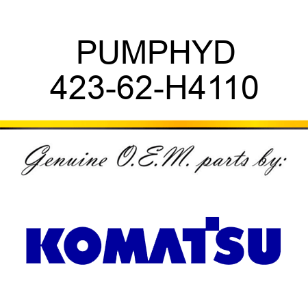 PUMP,HYD 423-62-H4110