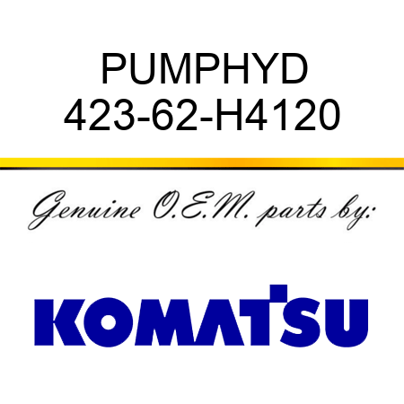 PUMP,HYD 423-62-H4120