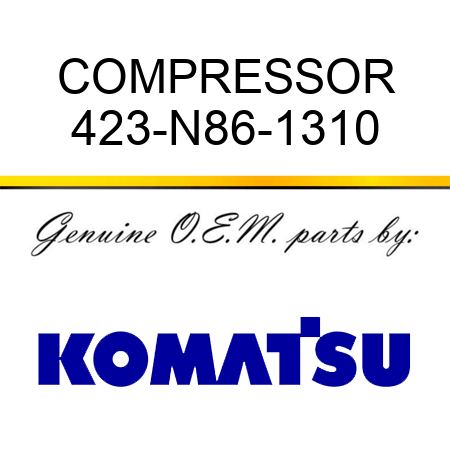 COMPRESSOR 423-N86-1310