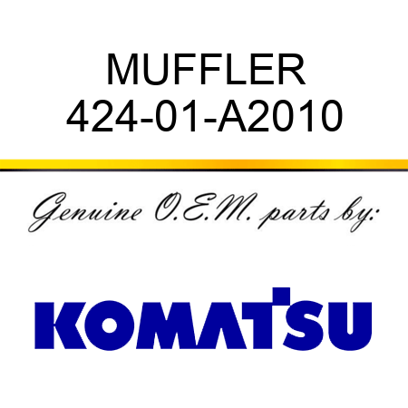 MUFFLER 424-01-A2010