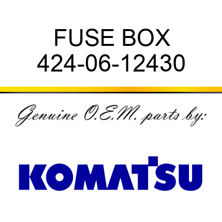 FUSE BOX 424-06-12430
