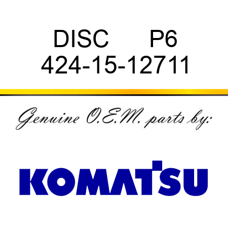 DISC      P6 424-15-12711