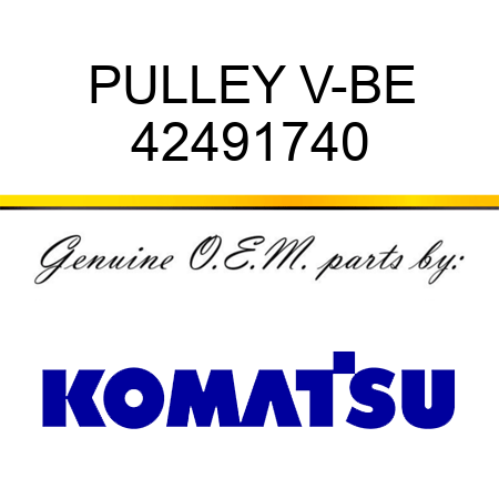 PULLEY, V-BE 42491740