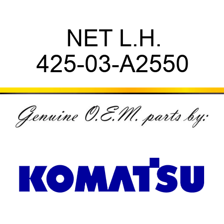 NET, L.H. 425-03-A2550