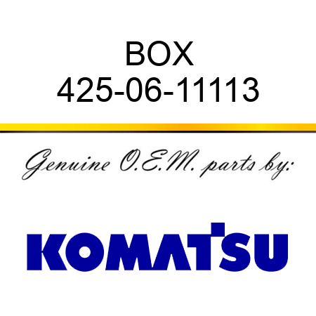 BOX 425-06-11113
