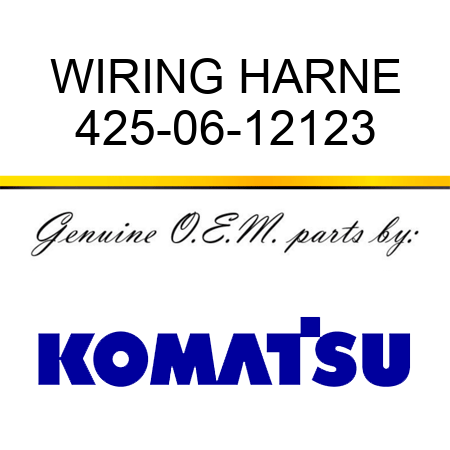 WIRING HARNE 425-06-12123