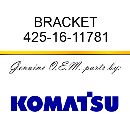 BRACKET 425-16-11781