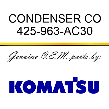 CONDENSER CO 425-963-AC30