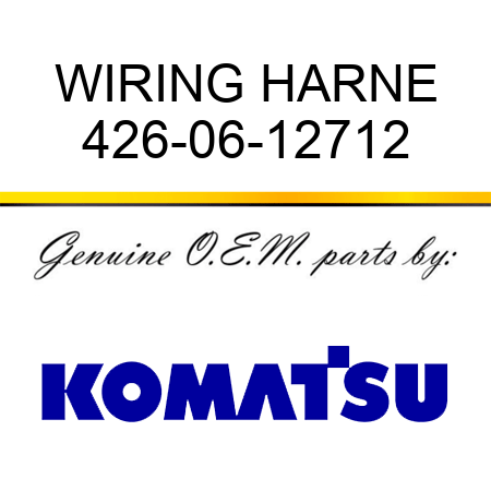 WIRING HARNE 426-06-12712