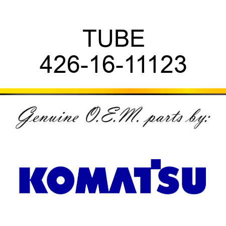 TUBE 426-16-11123