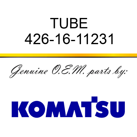 TUBE 426-16-11231