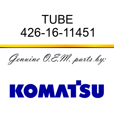 TUBE 426-16-11451