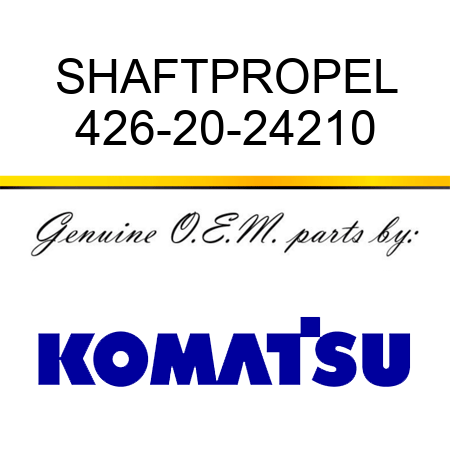 SHAFT,PROPEL 426-20-24210