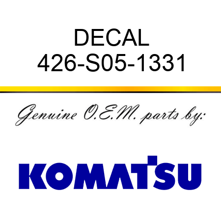 DECAL 426-S05-1331