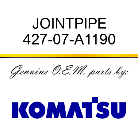 JOINT,PIPE 427-07-A1190