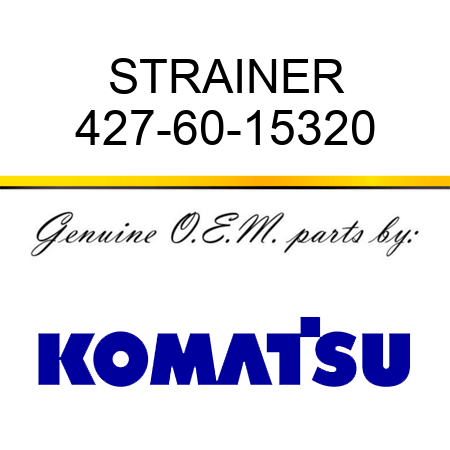 STRAINER 427-60-15320