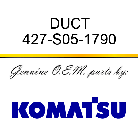 DUCT 427-S05-1790