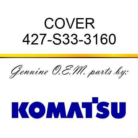 COVER 427-S33-3160