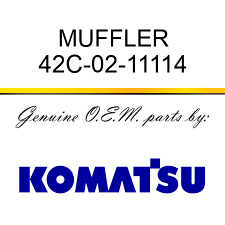 MUFFLER 42C-02-11114