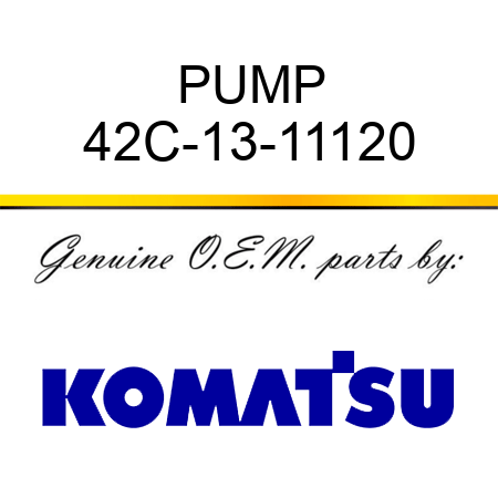 PUMP 42C-13-11120