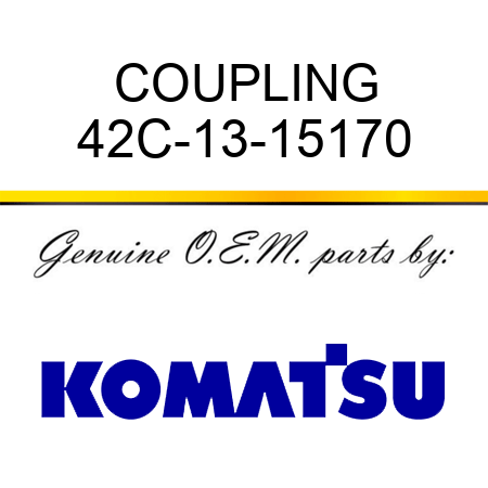 COUPLING 42C-13-15170