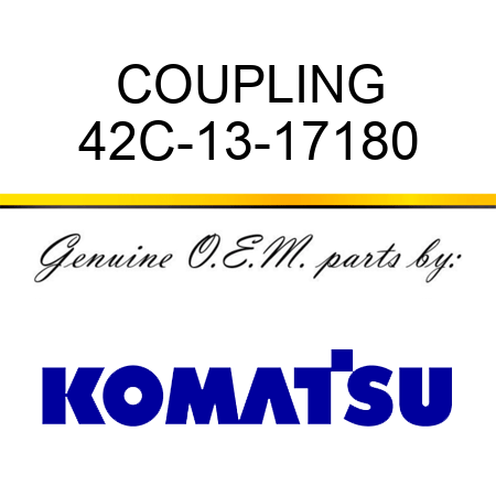 COUPLING 42C-13-17180