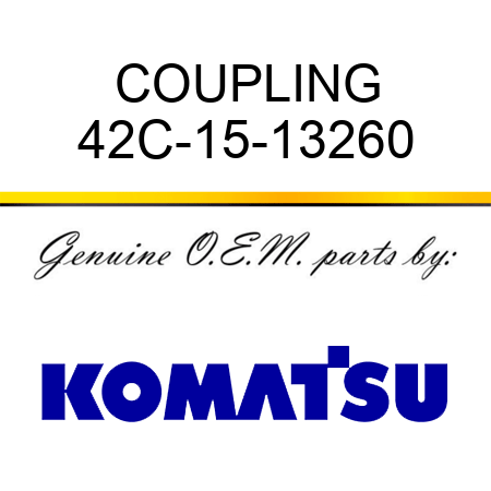 COUPLING 42C-15-13260