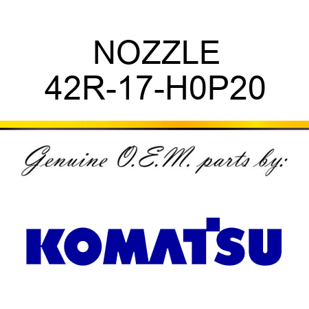 NOZZLE 42R-17-H0P20