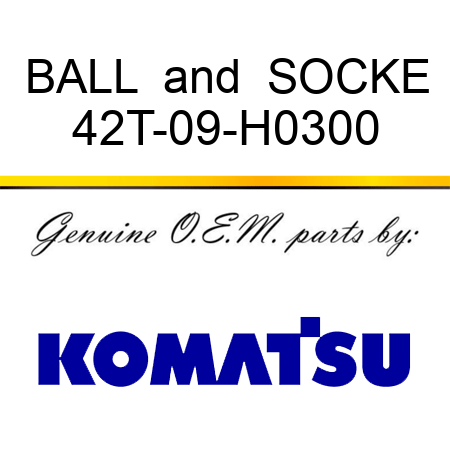 BALL & SOCKE 42T-09-H0300