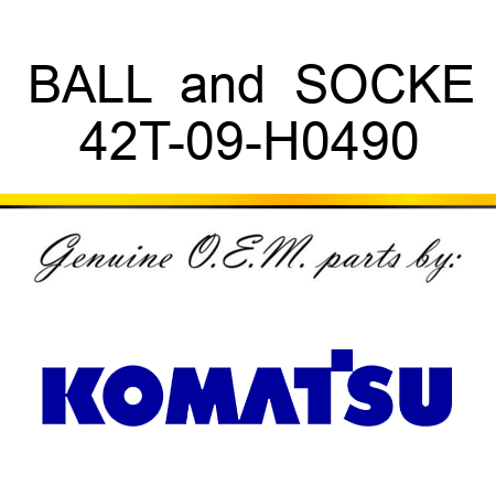 BALL & SOCKE 42T-09-H0490