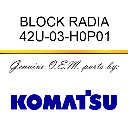 BLOCK, RADIA 42U-03-H0P01